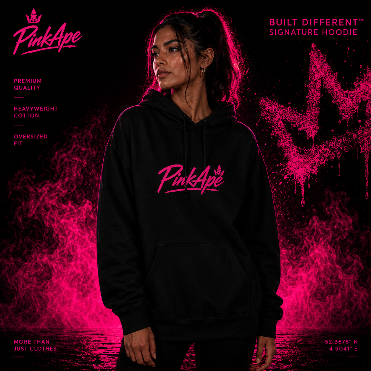 PinkApe Built Different™ — Signature Hoodie