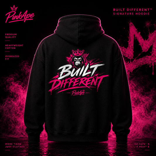 PinkApe Built Different™ — Signature Hoodie