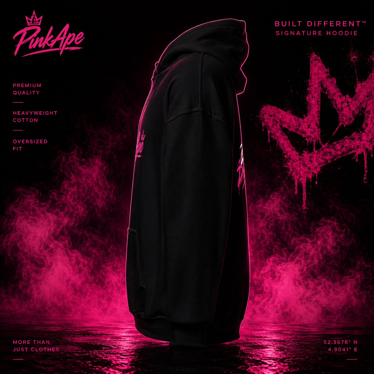 PinkApe Built Different™ — Signature Hoodie