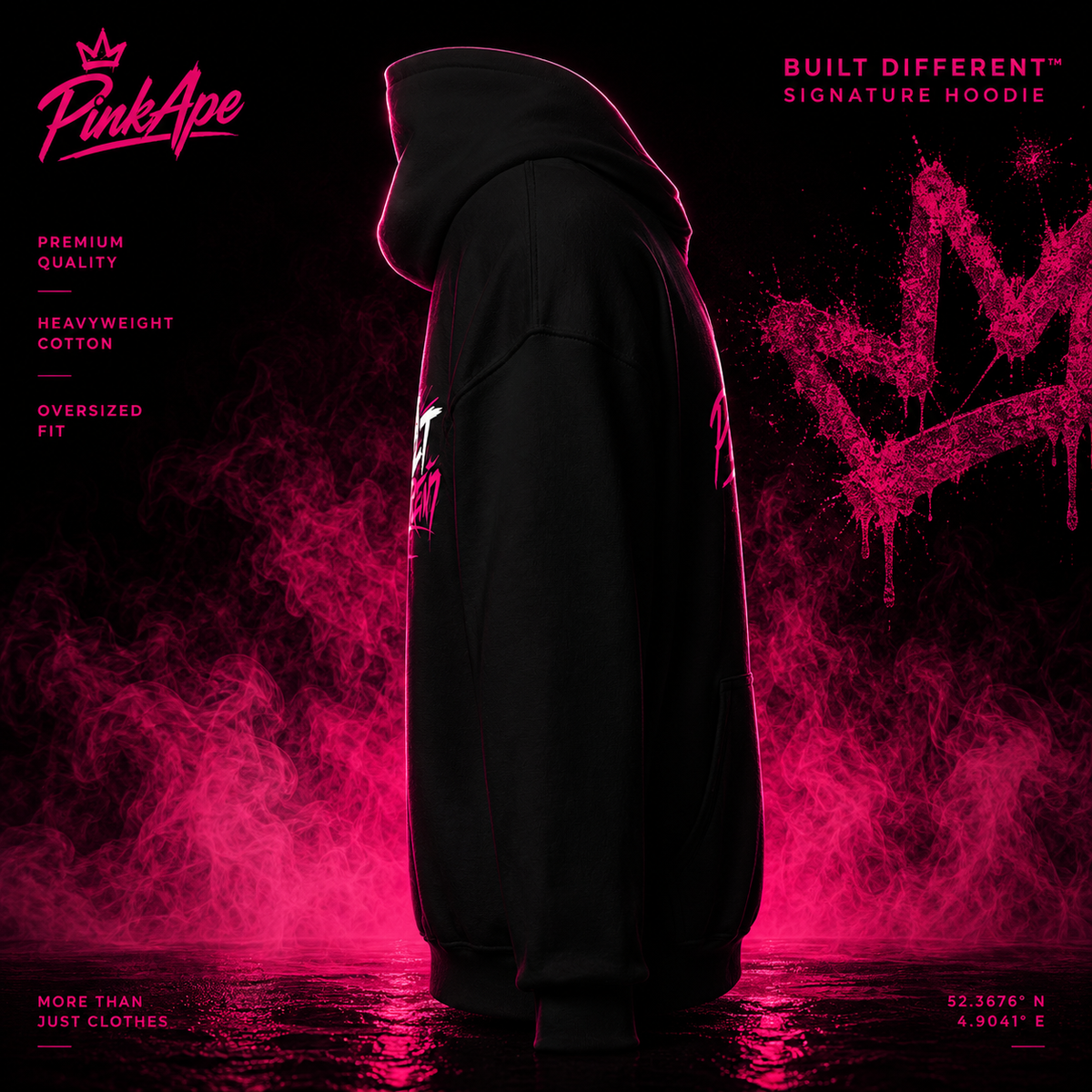 PinkApe Built Different™ — Signature Hoodie