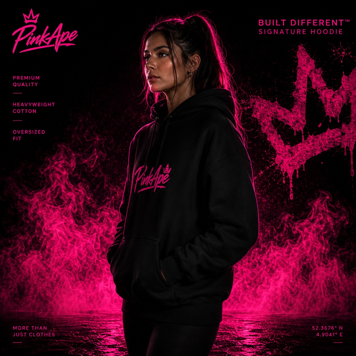 PinkApe Built Different™ — Signature Hoodie