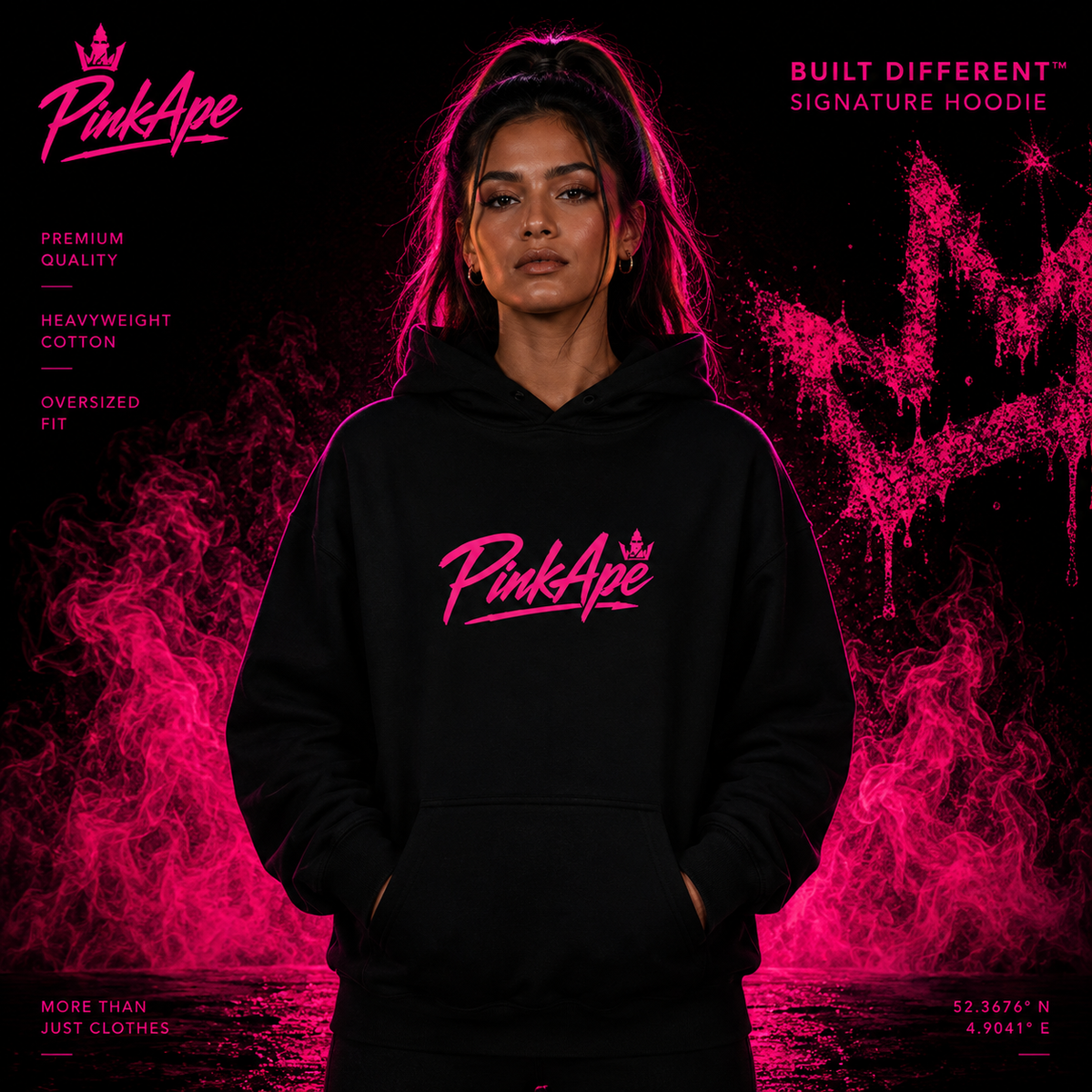 PinkApe Built Different™ — Signature Hoodie